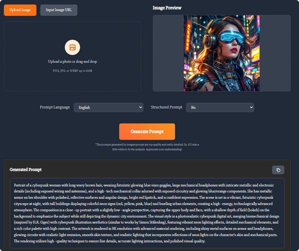 Image to Prompt Generator