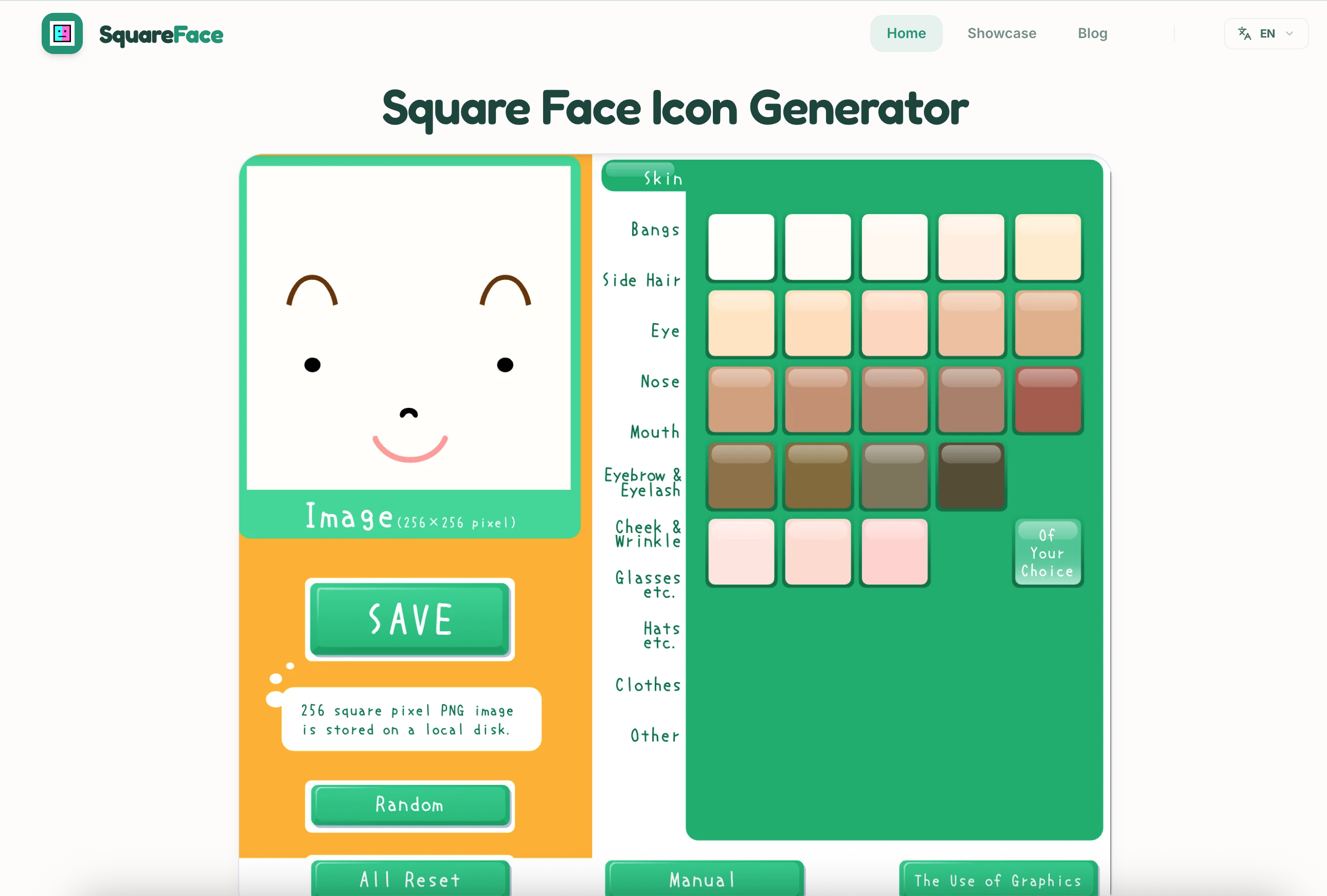 Square Face Generator