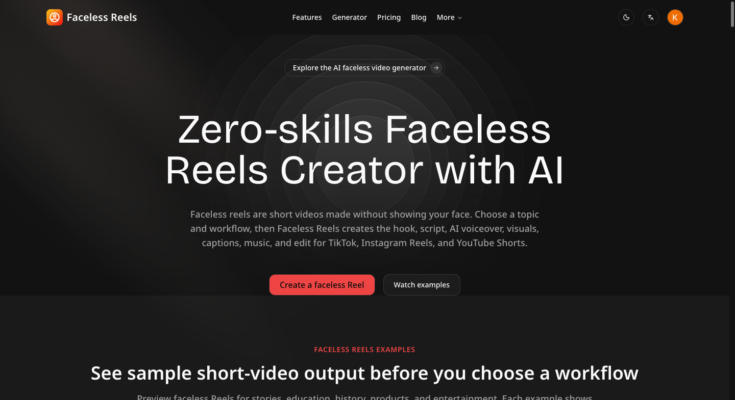 Faceless Reels