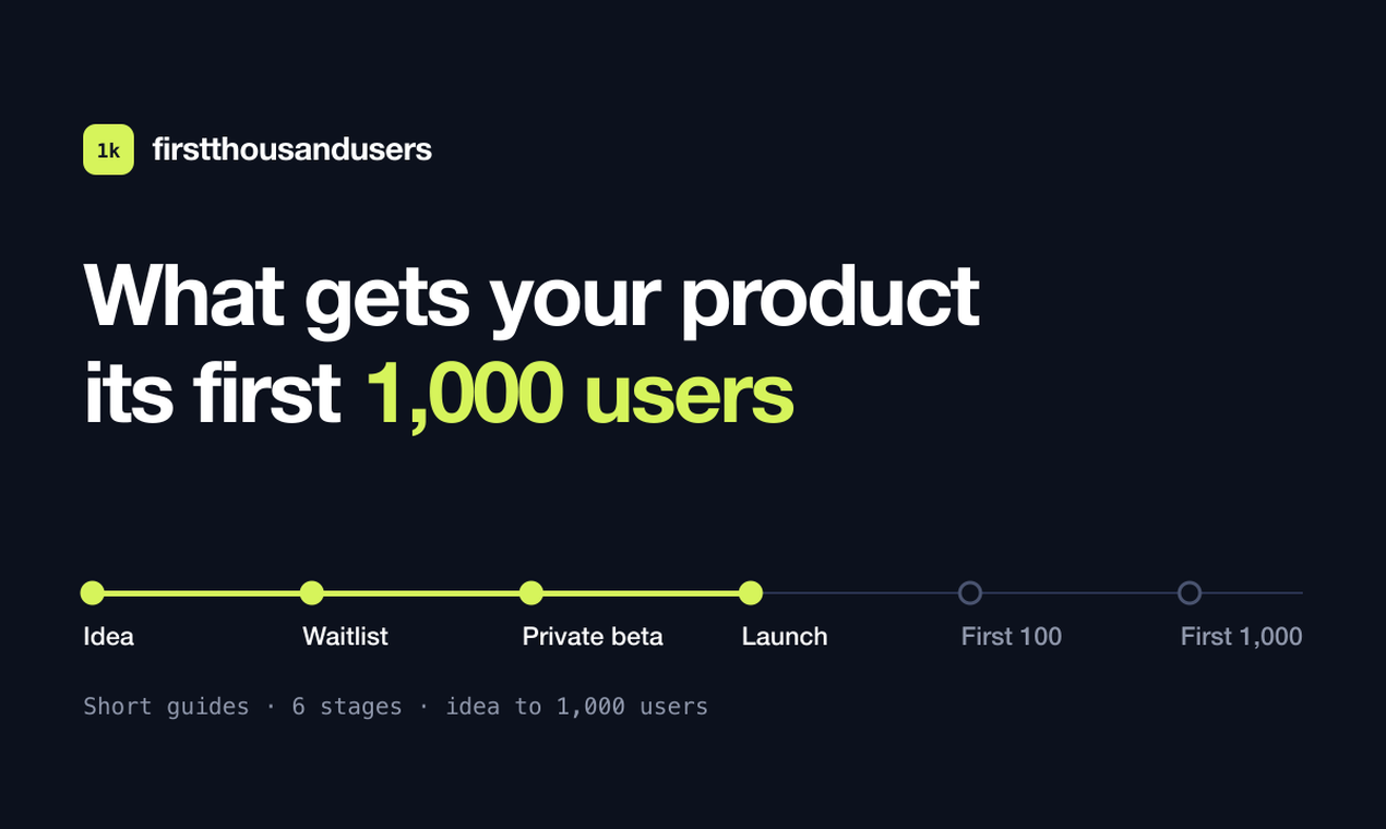 First 1,000 Users