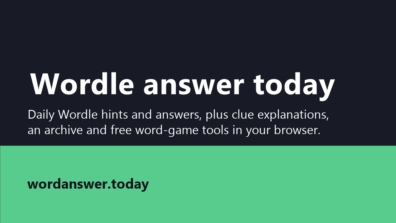 Word Answer Today