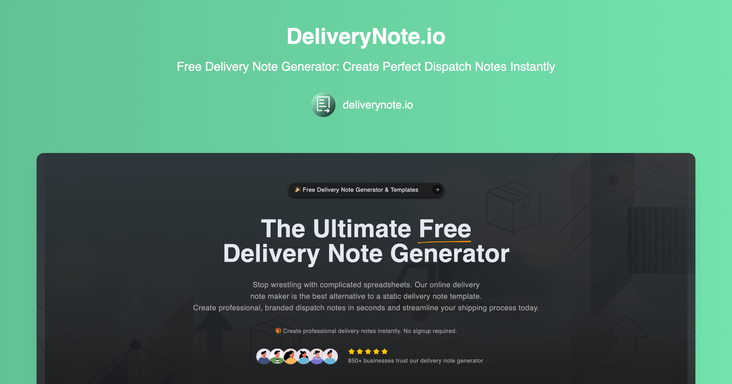 DeliveryNote.io