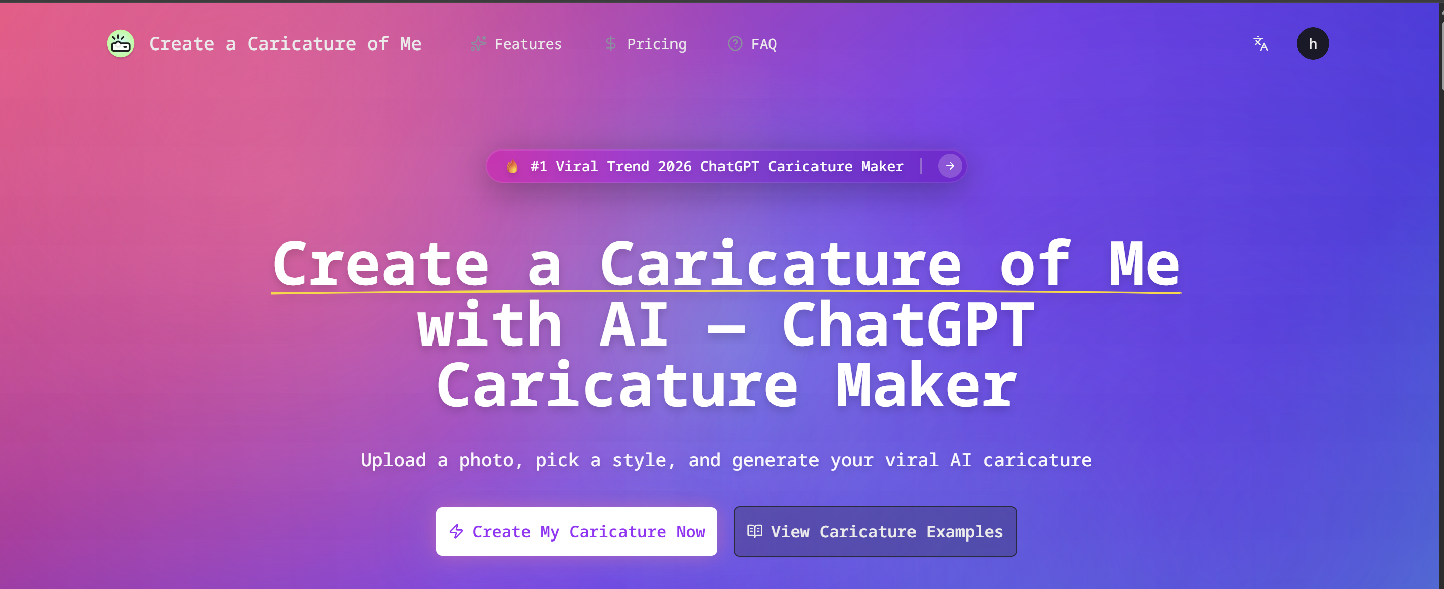 Create a Caricature of Me