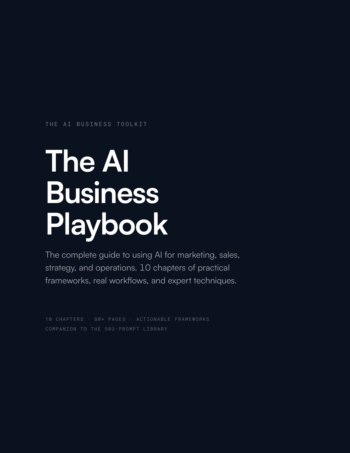 The AI Business Toolkit