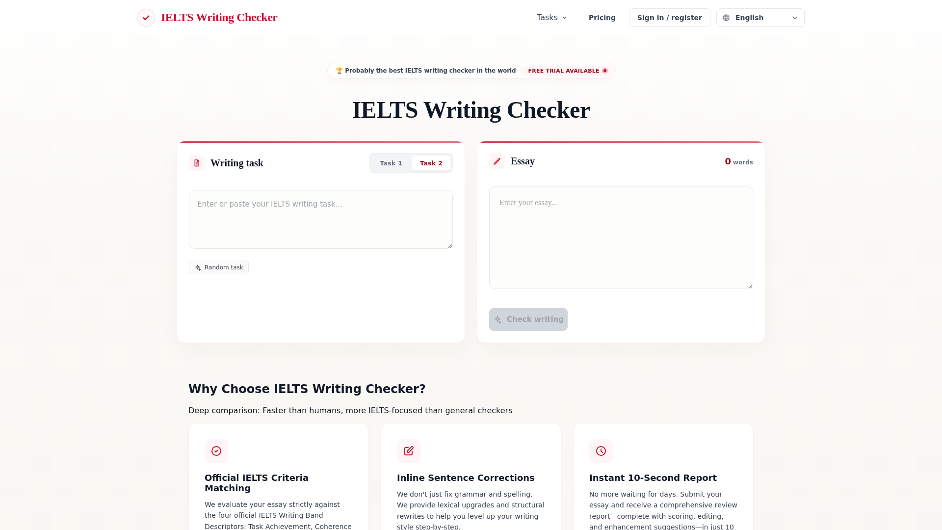 IELTS Writing Checker