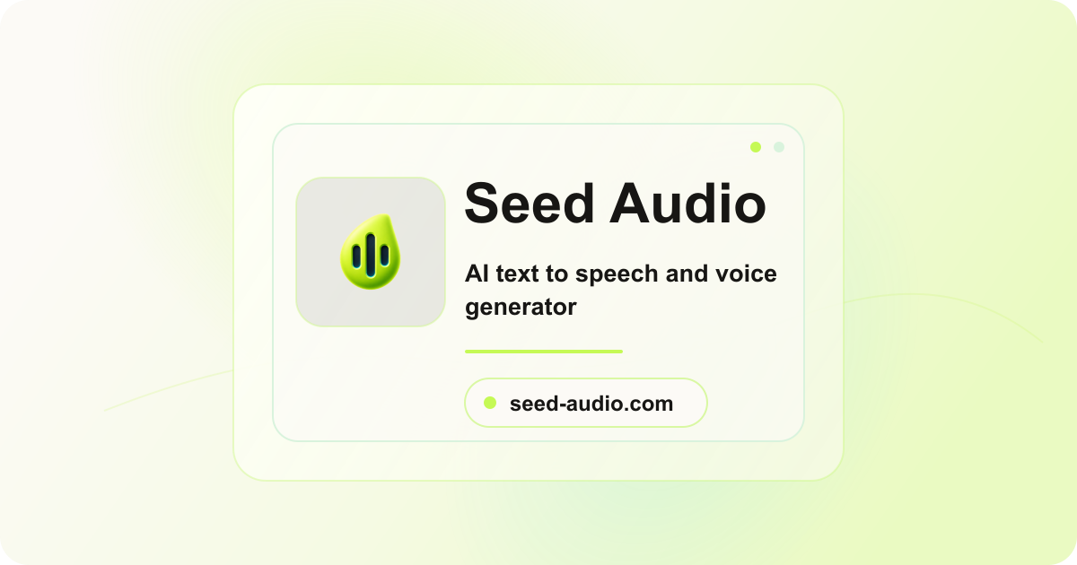 Seed Audio
