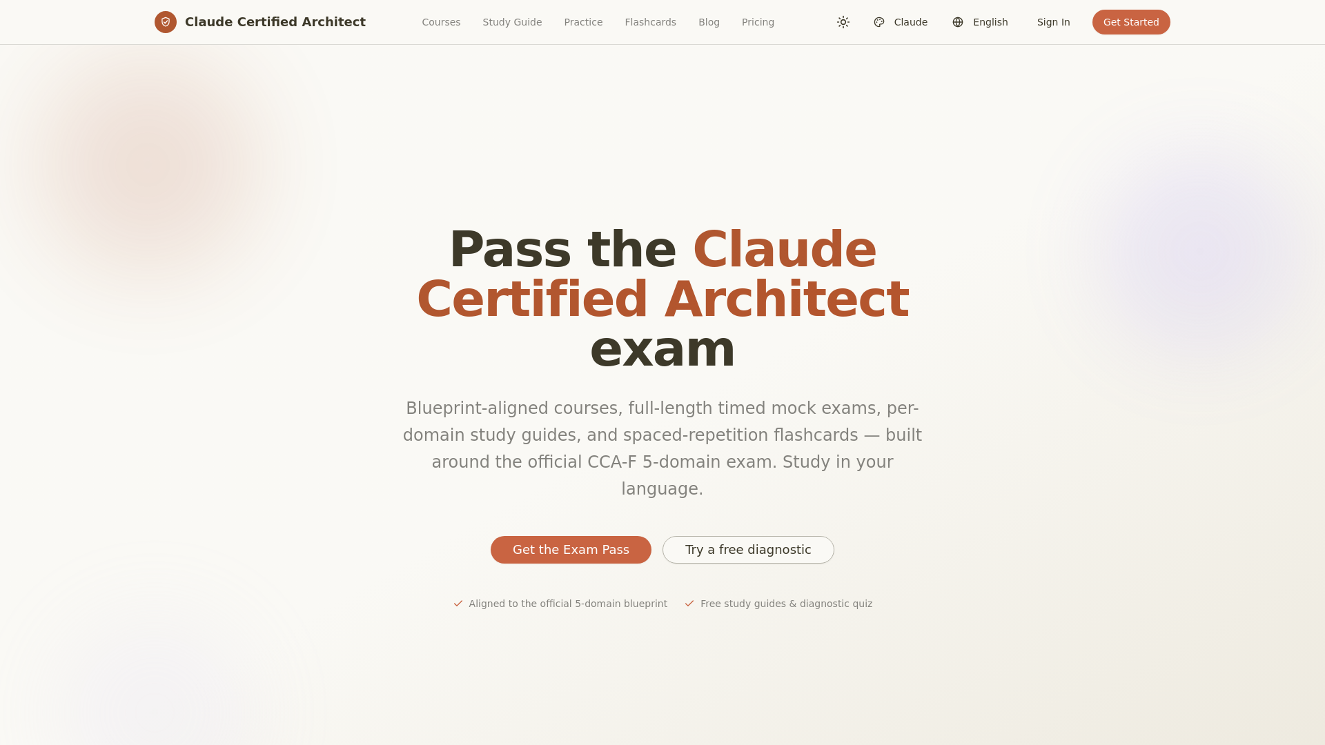 Claude Certified Architect (CCA-F) Exam Prep
