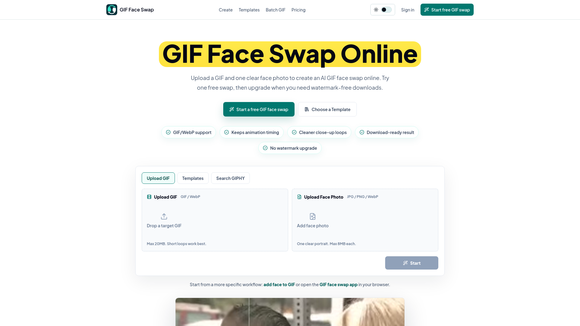 GIF Face Swap Online