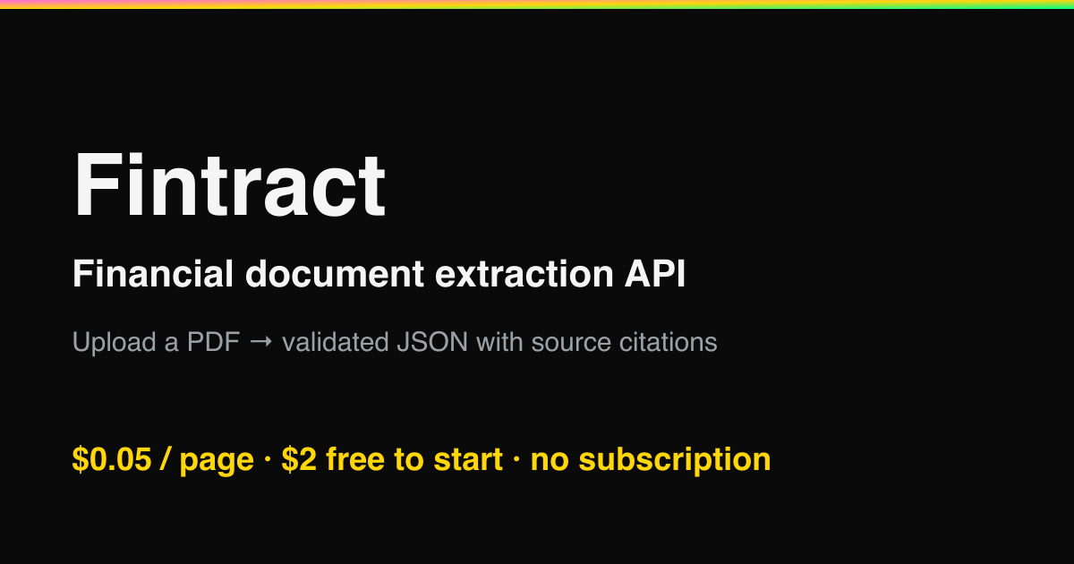 Fintract Financial Document Extraction API