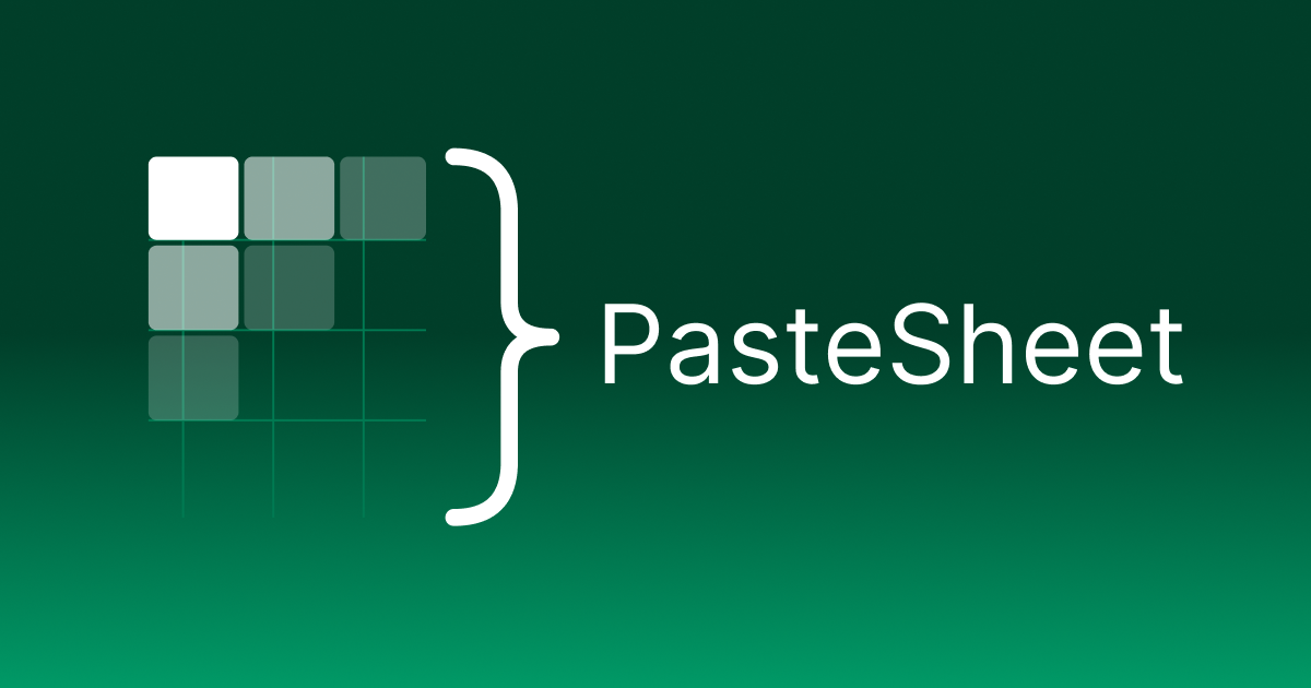 PasteSheet