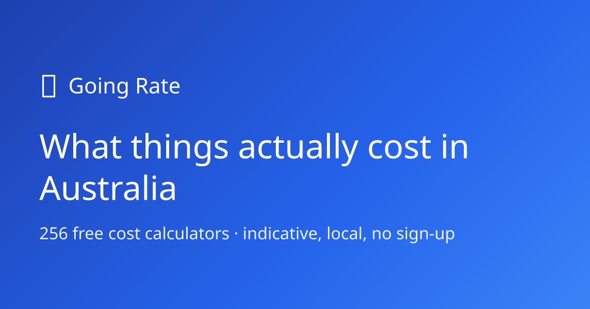 Going Rate