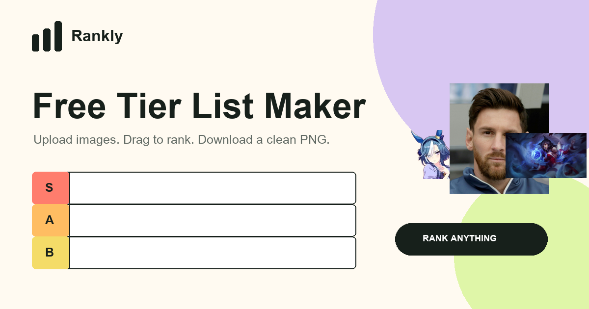 Free Tier List Maker