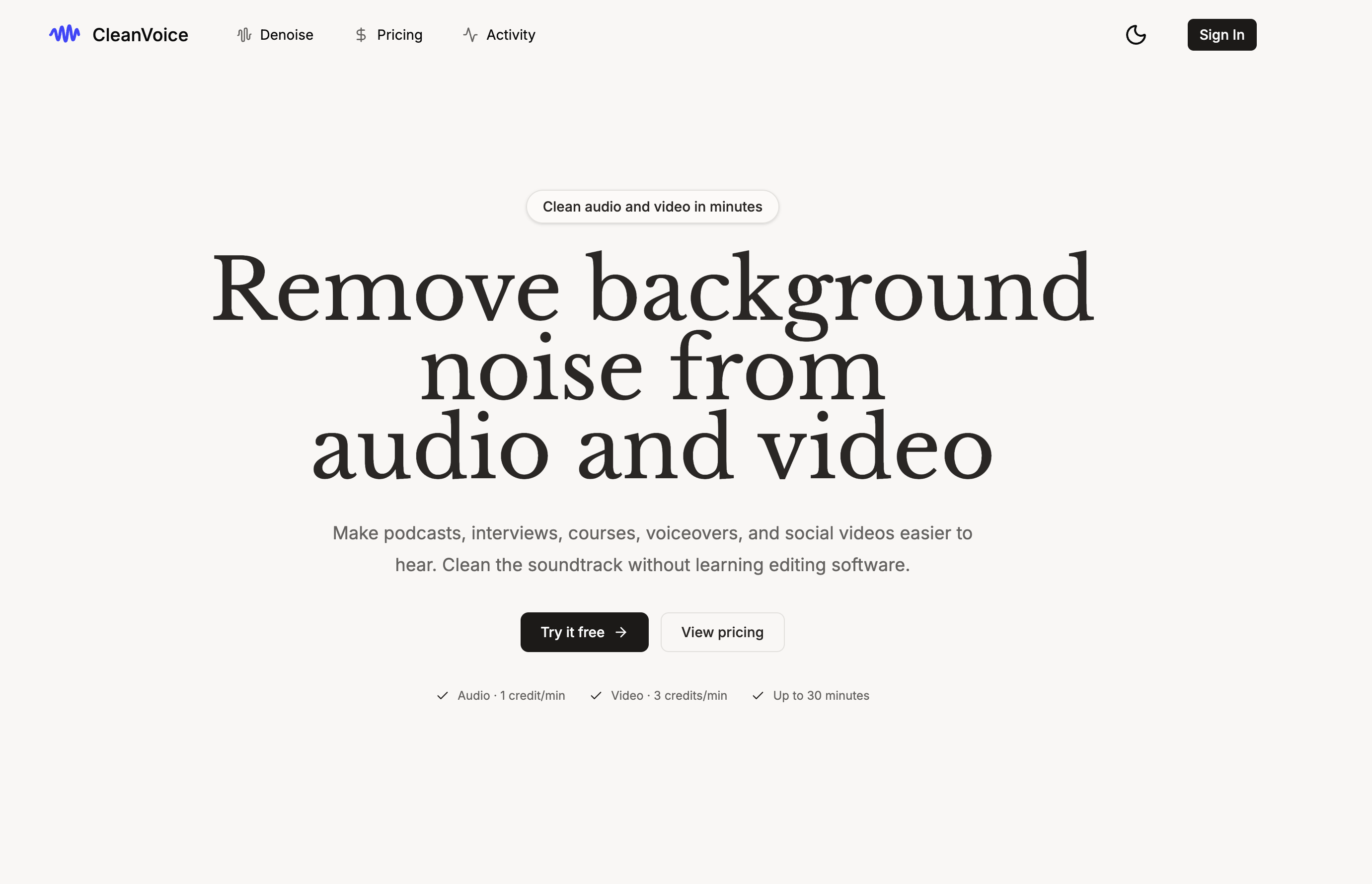 Clean Voice