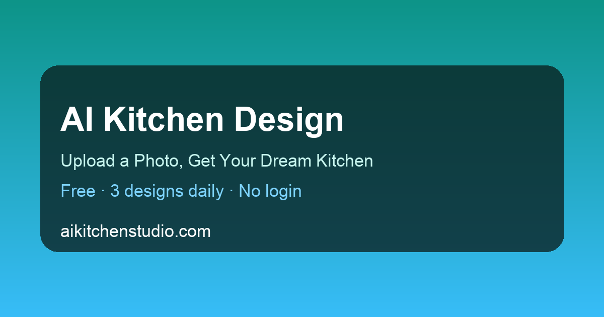 AI Kitchen Design