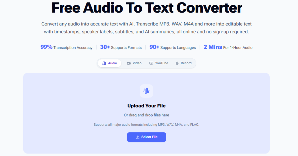123audio Audio To Text Converter