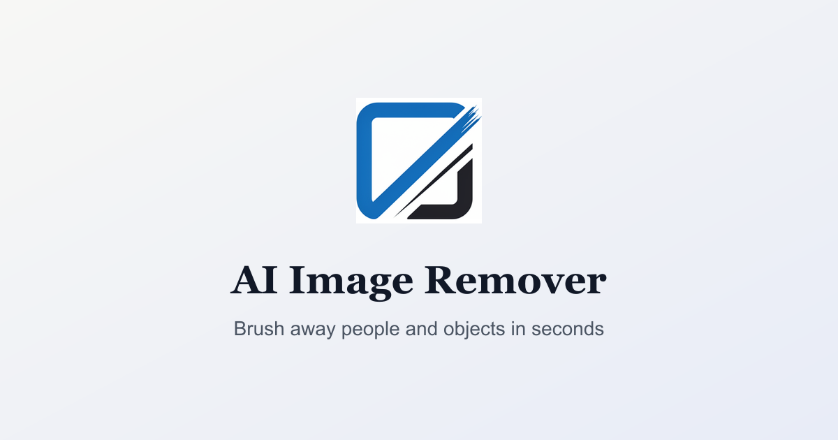 AI Image Remover