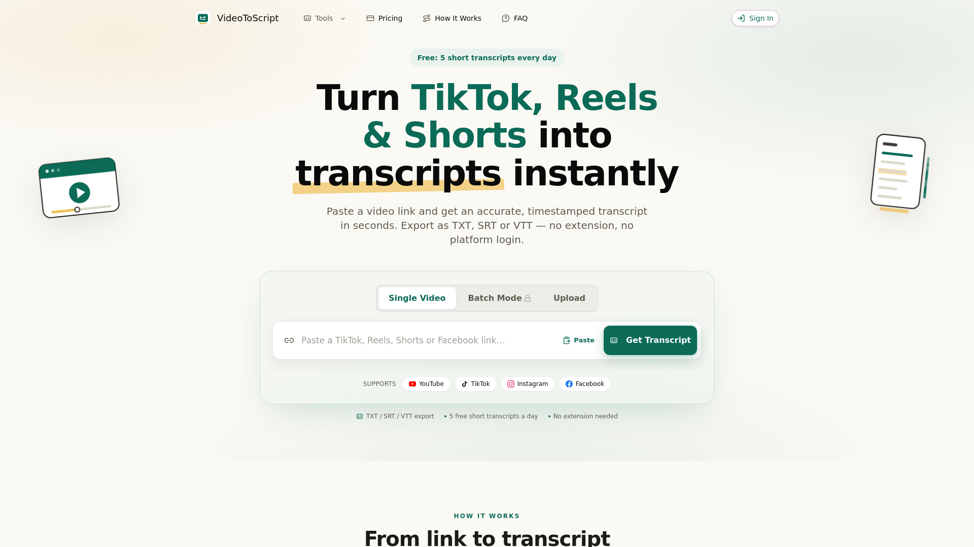 VideoToScript