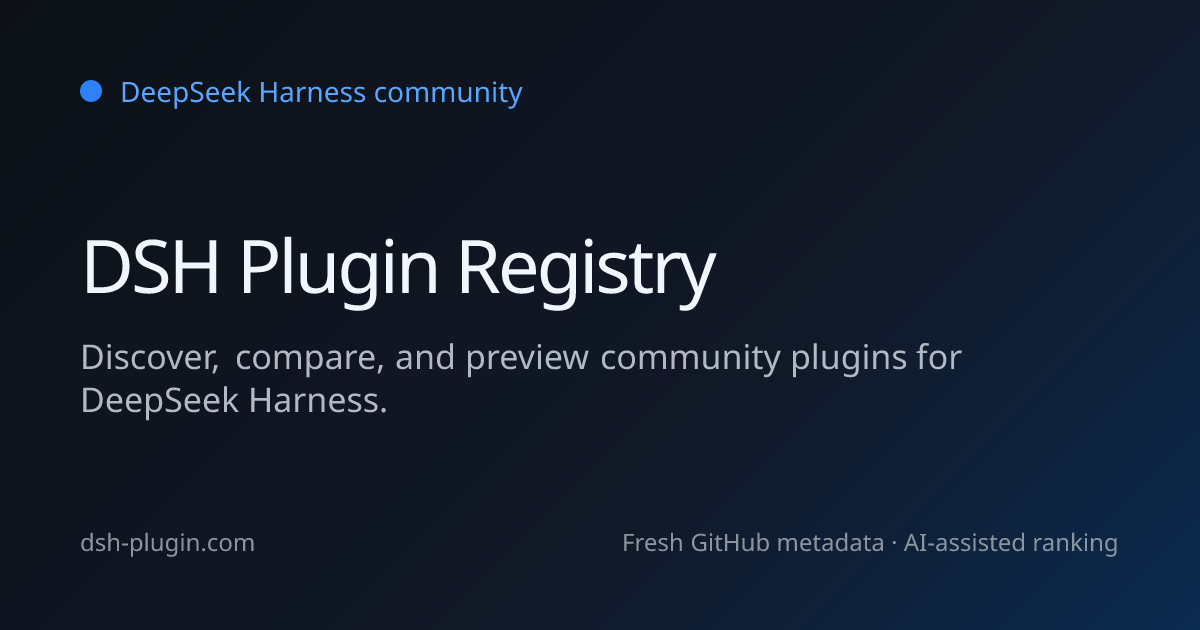 DSH Plugin Registry