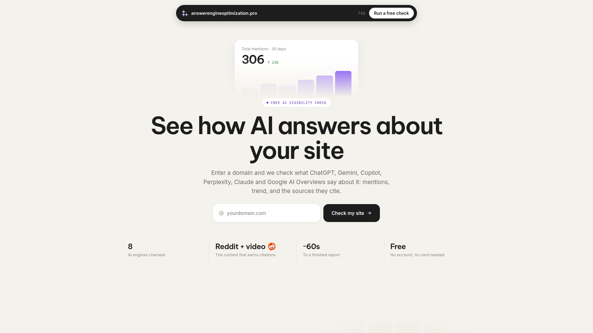 AI Visibility Checker